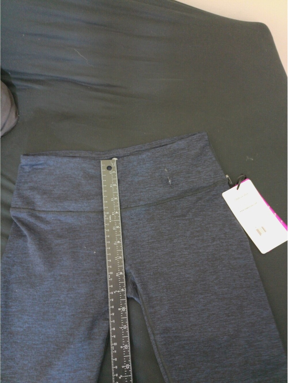 NWT Yogalicious Leggings Womens Black Size M High Waist Yoga Pants Stirrup Ankle - Picture 7 of 8